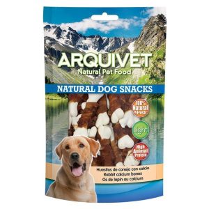 ARQUIVET Natural Dog Snacks – Os de lapin au calcium 100 Gr