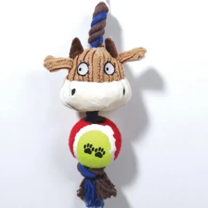 Jouet chien Indi Peluche + corde + balle