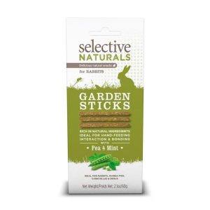 Selective Naturals – Garden Sticks – Pois & Menthe – Friandises rongeurs