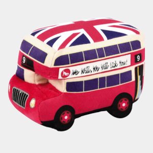 Peluche  Bus Londonien pour Chien | Canine Commute Collection